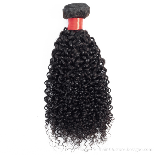 mongolian afro kinky curly human hair weave bundle